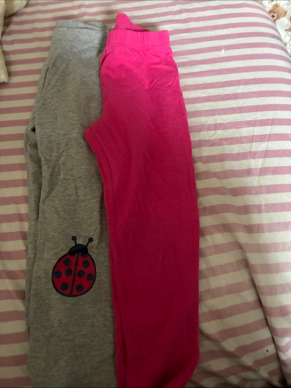 Juicy Couture Girls Hot Pink Pajama Bottoms grey gap leggings size 5